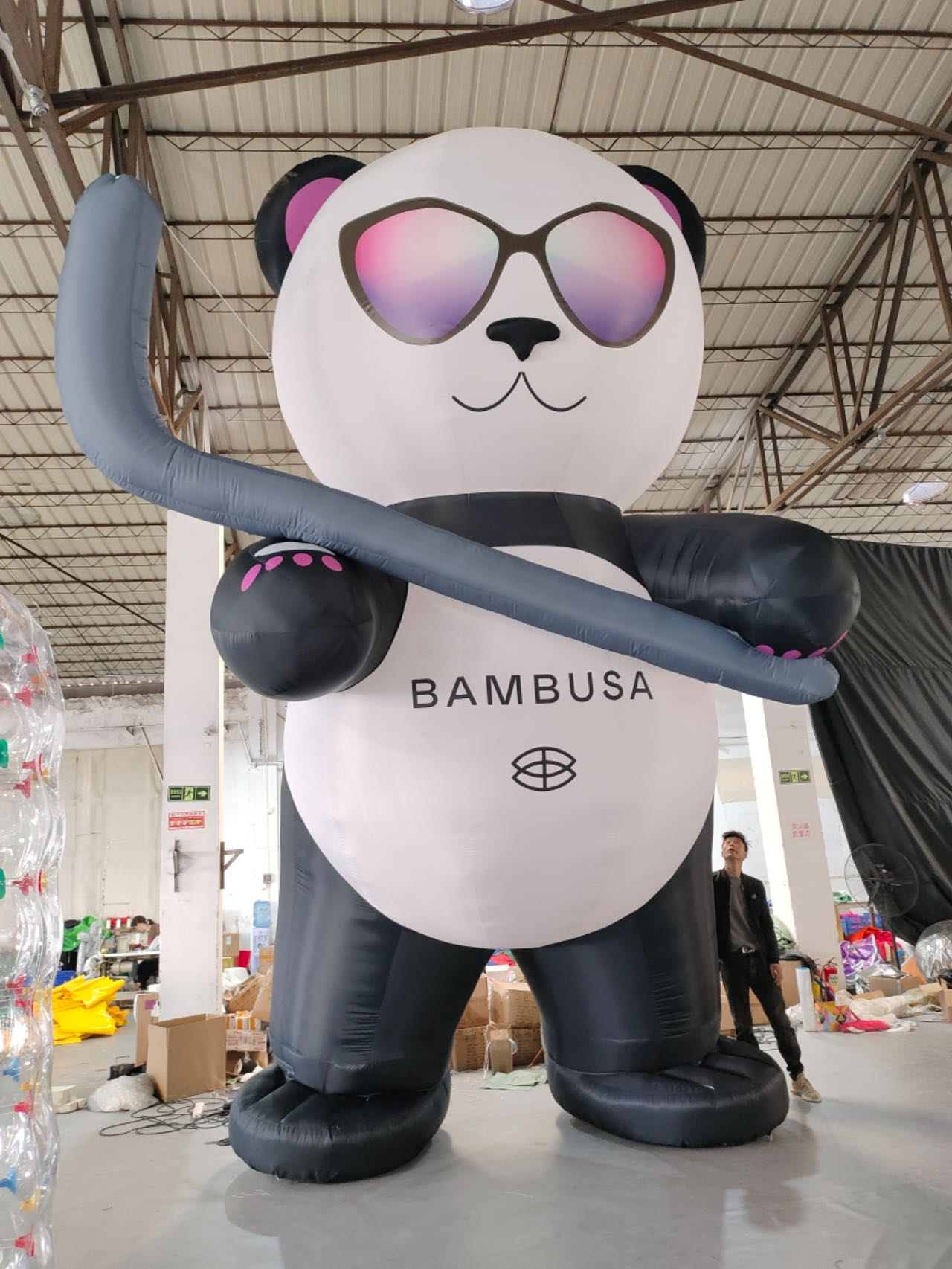 inflatable panda