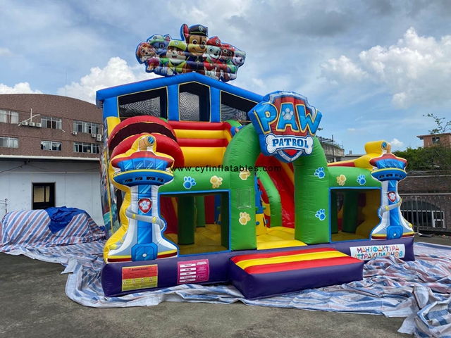 inflatable PAW Patrol slide