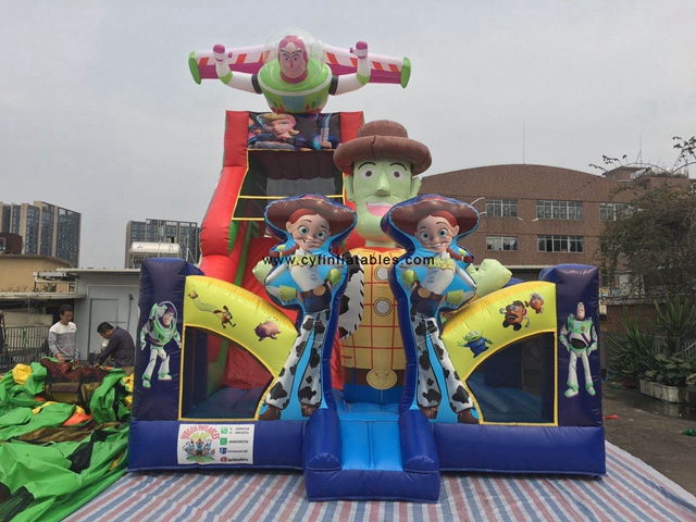 inflatable Toy Story slide 